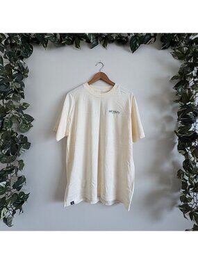 M22 Short Sleeve Scoop Neck Not Salty Graphic T-Shirt Cream Men’s Size L